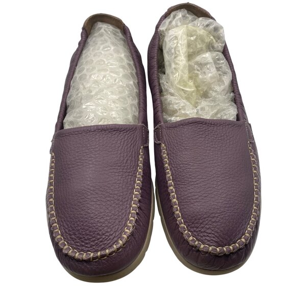 SAS Sunny Slip On Loafer Purple Pebbled Leather US 11 M Comfort Shoes USA Made - Picture 1 of 15
